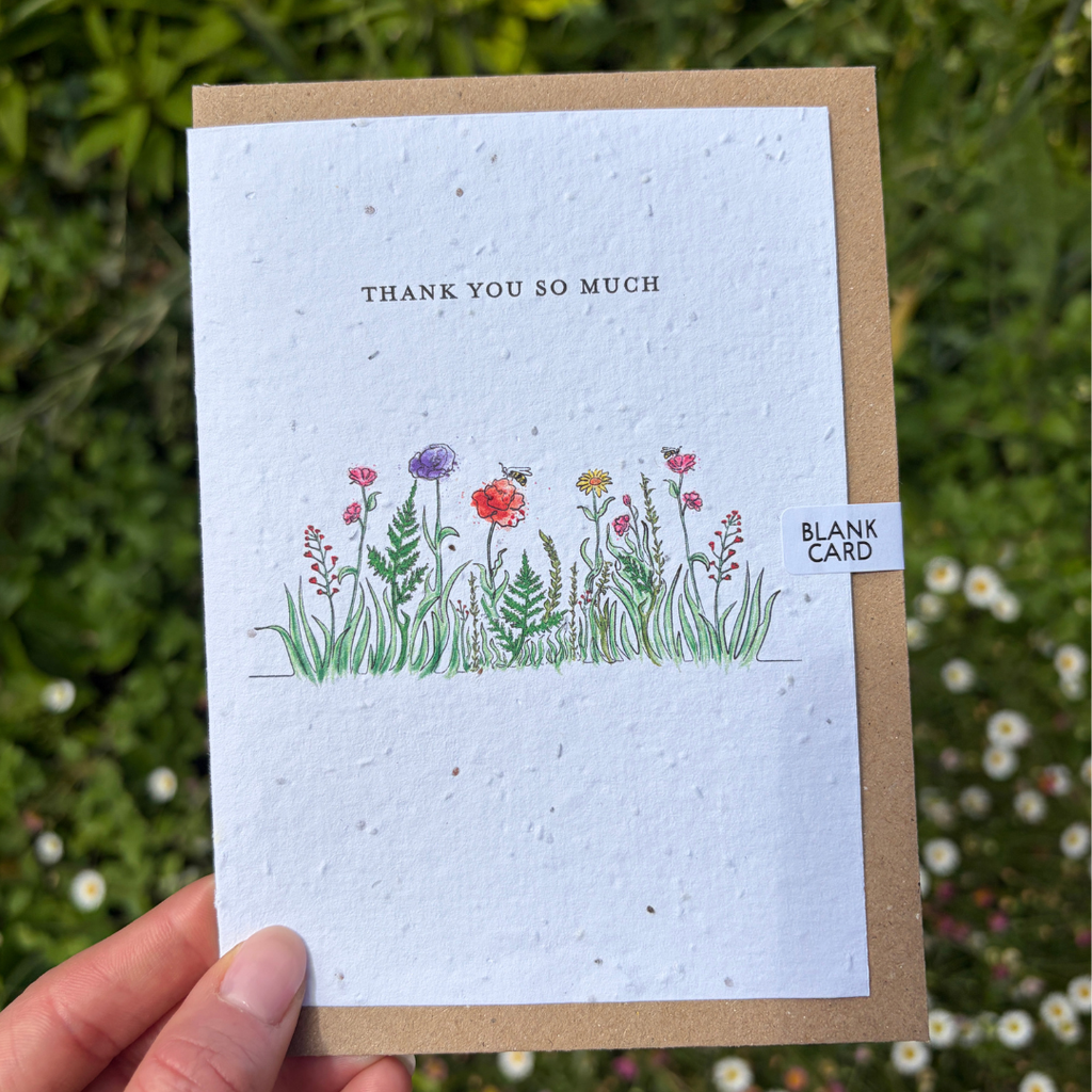 Thank You So Much Plantable Seed Greeting Card
