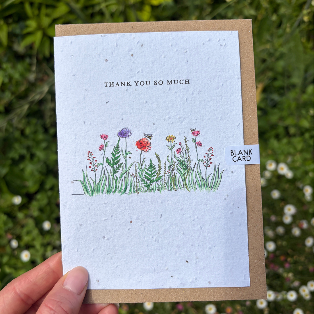 Thank You So Much Plantable Seed Greeting Card