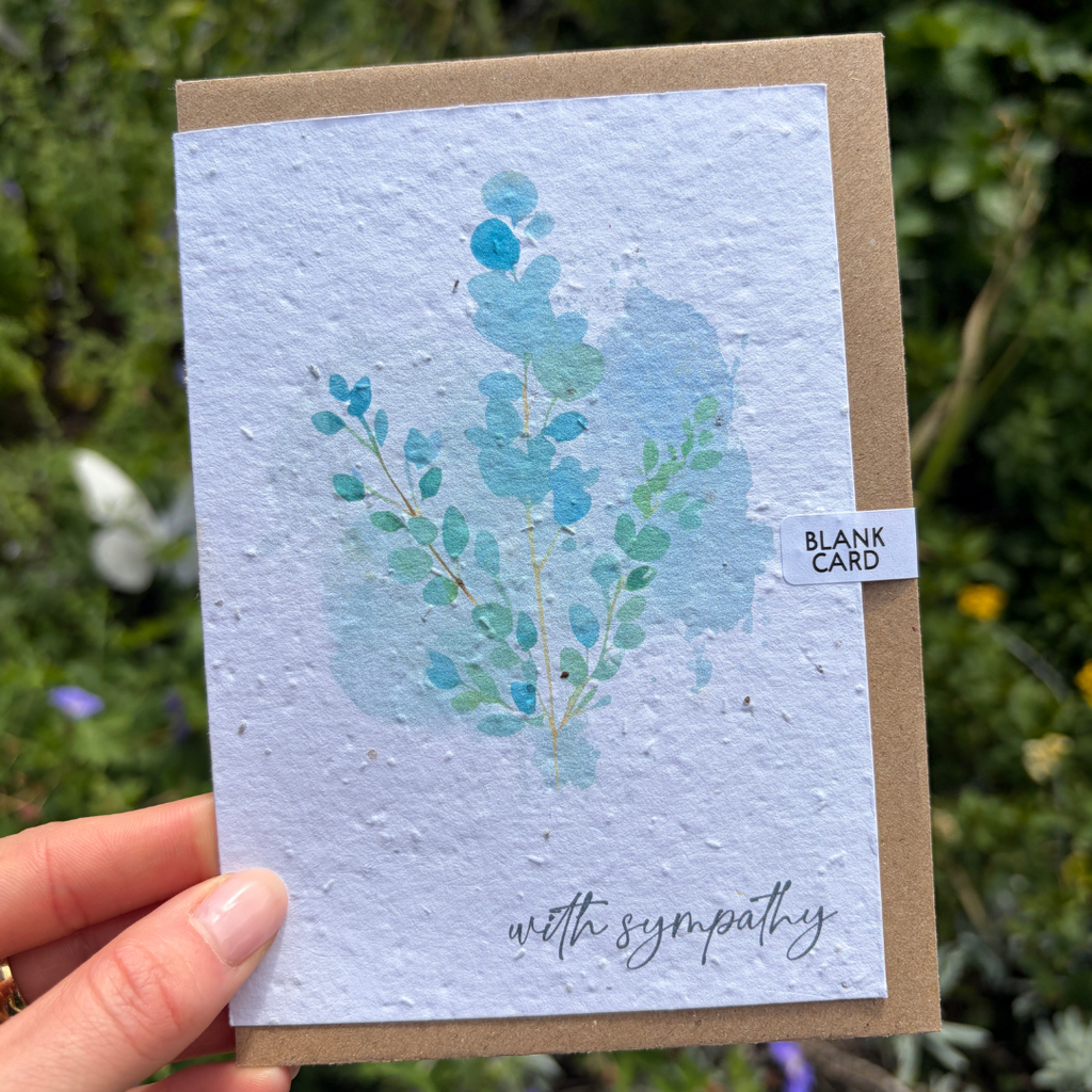 With Sympathy Plantable Seed Greeting Card