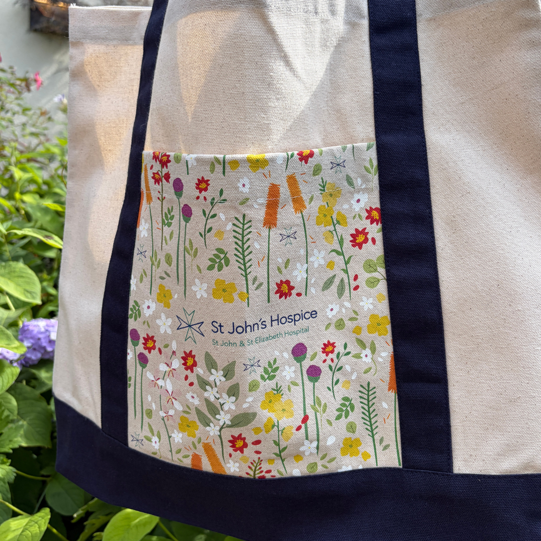 Hospice Garden Large Canvas Tote Bag