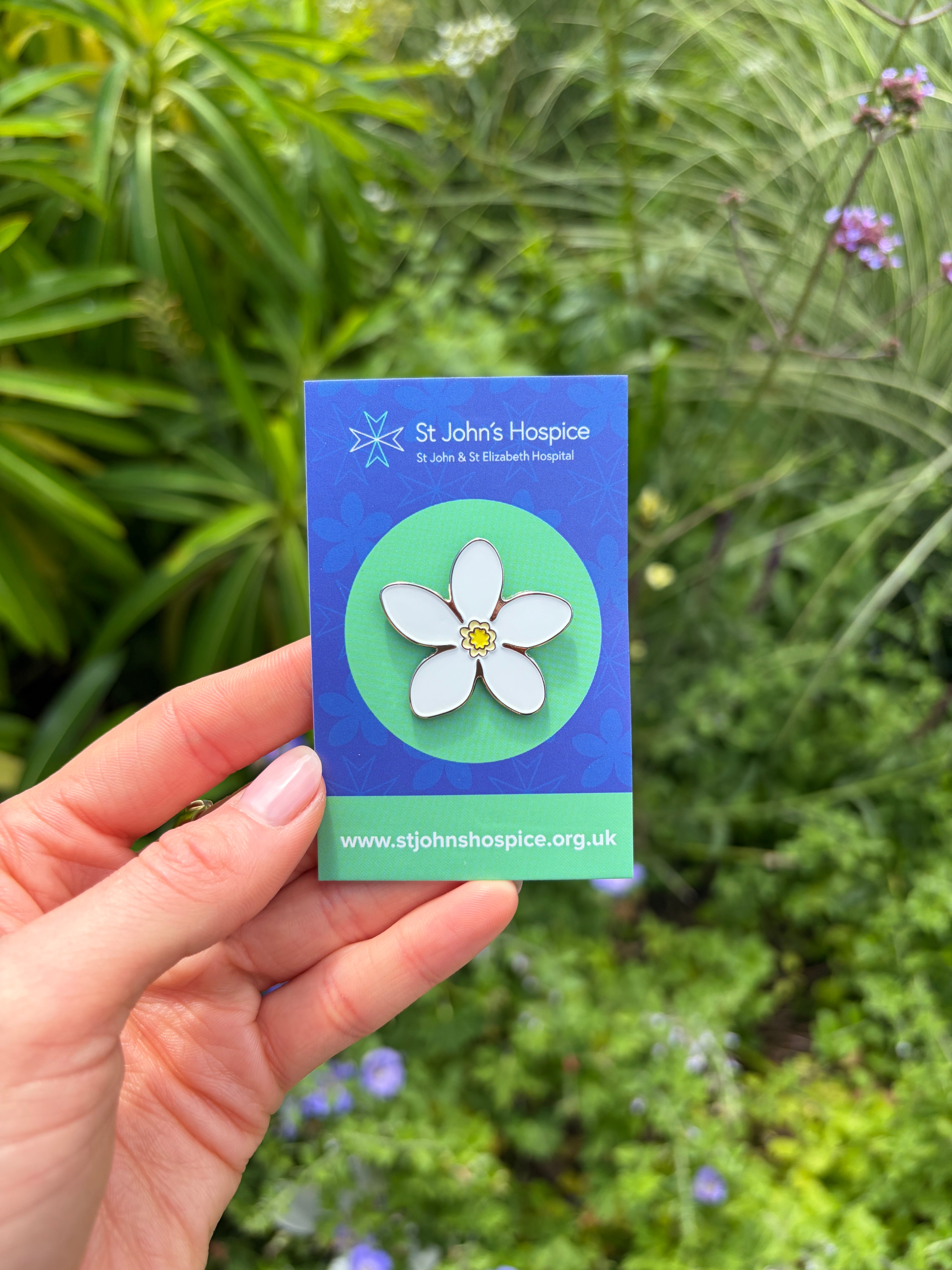 Jasmine Pin Badge