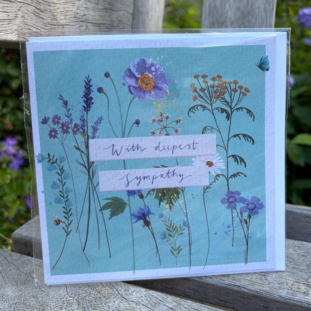 Sympathy Meadow Single Greeting Card