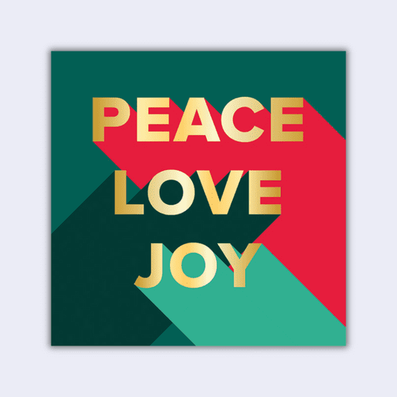Gold Peace Love Joy